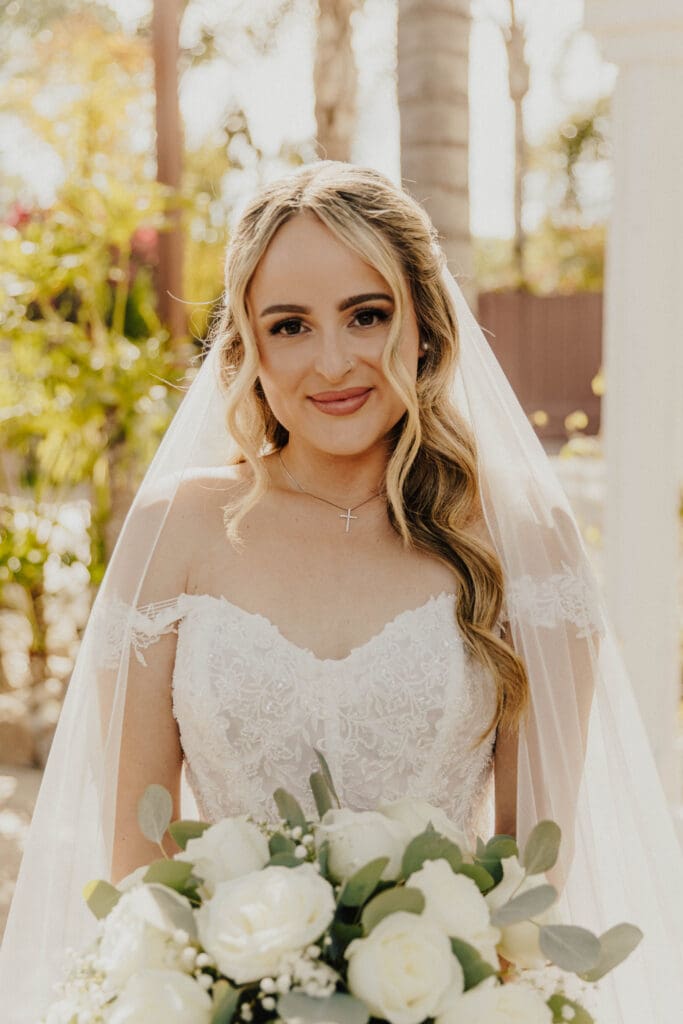 bridal portrait of hair and makeup by Pacheco Beauty