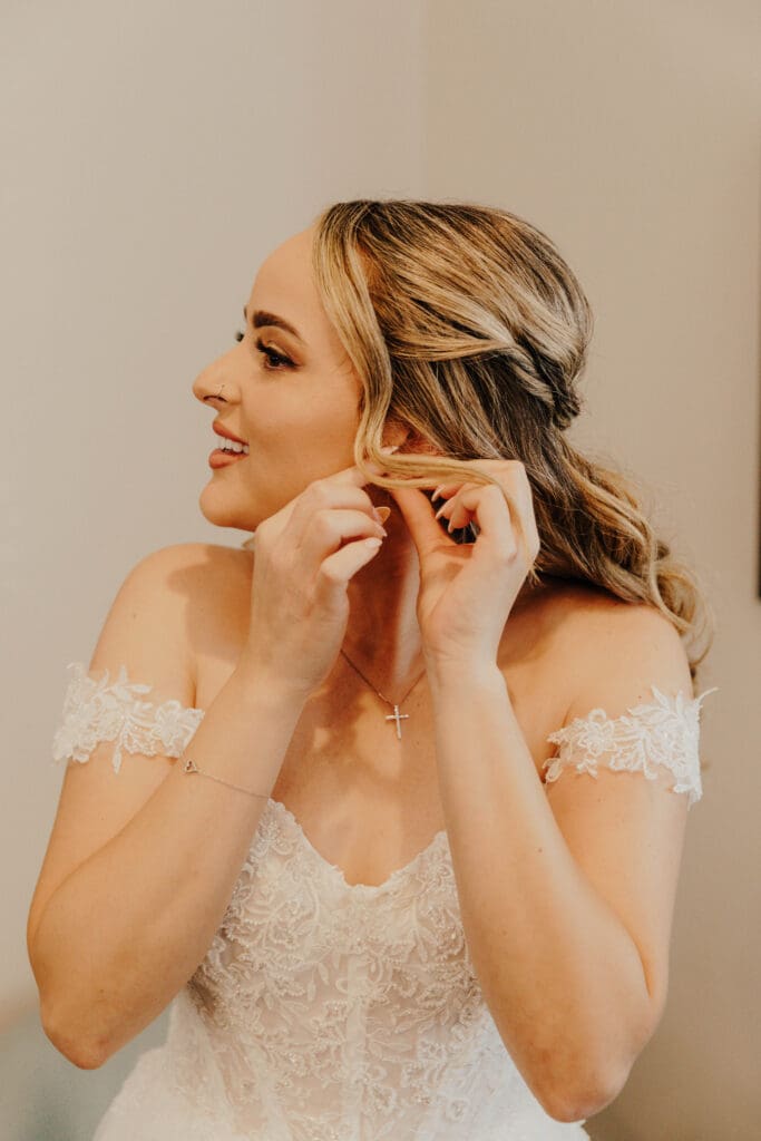 Southern California professional glam at a wedding.
