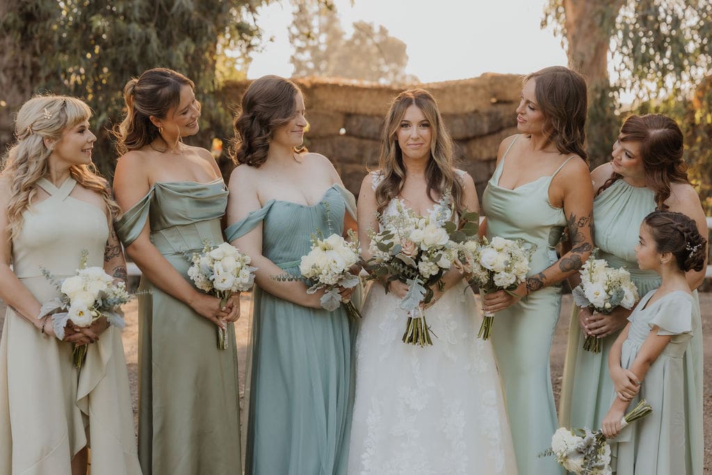 Pacheco Beauty makeup for Cali bride and bridesmaids