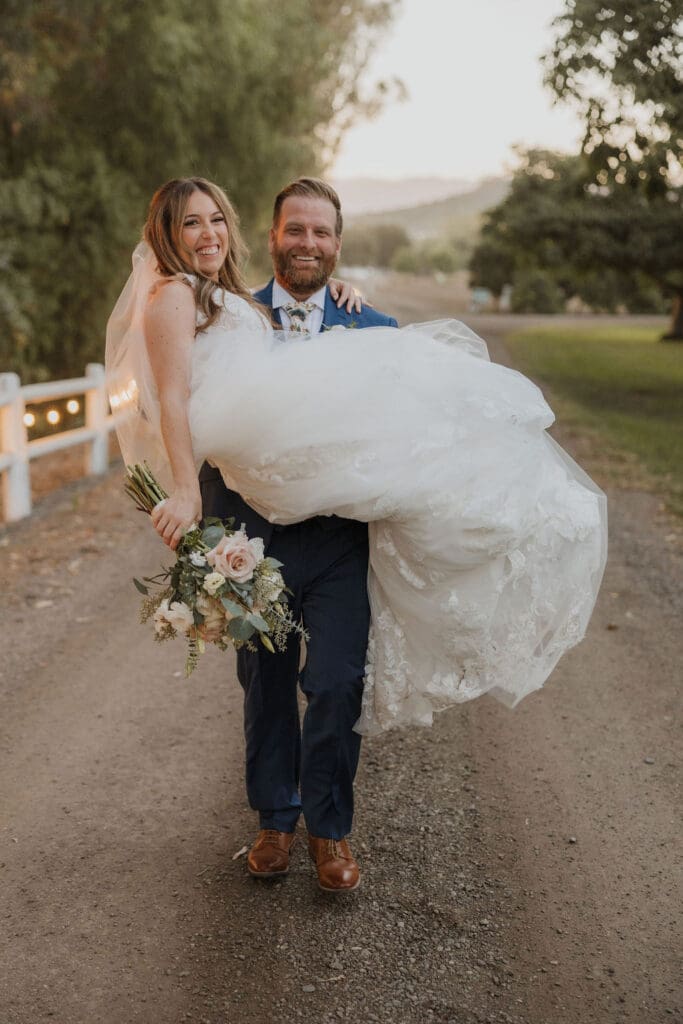 Pacheco Beauty couple on wedding day for mobile hair and makeup